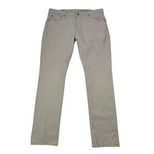 7 For All Mankind Mens The‎ Straight Leg Pants Size 40 Beige Casual 34"Inseam